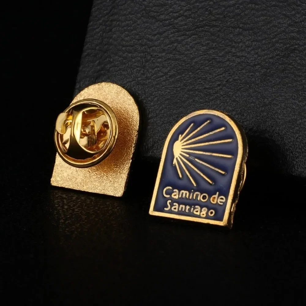 10-30Pcs Camino De Santiago Enamel Pin, St James Pilgrimage Lapel Badge, Religious Pilgrim Brooch, Church Souvenir