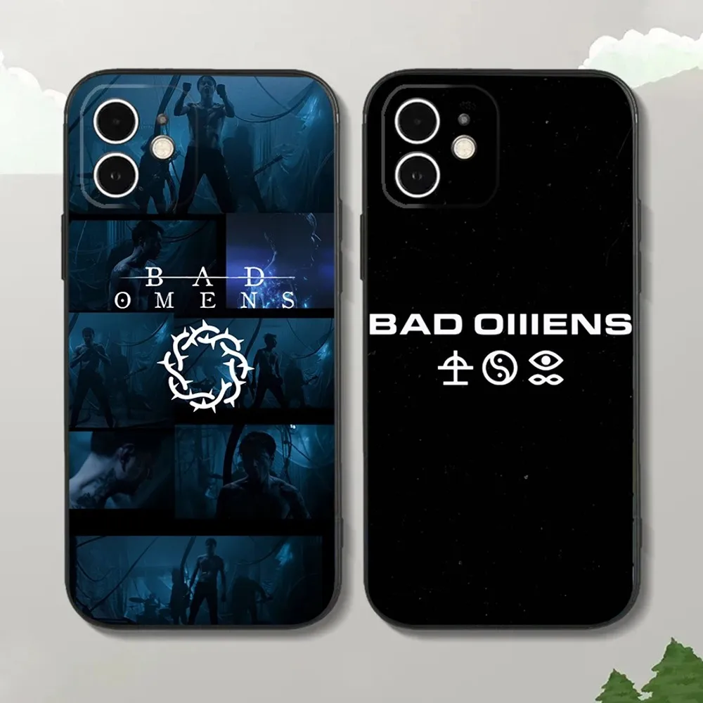 Band Bad O-Omens Phone Case For iPhone15,14,13,12 Mini 11 Pro XR,X,XS,MAX 7,8 Plus Silicone Cover Soft Black