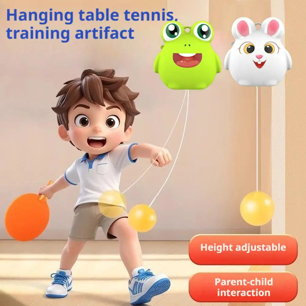 Table Tennis Trainer Toy Children High Elastic Ping Pong Robot Self Training Indoor Outdoor Parent Child Interactive Sport Toy