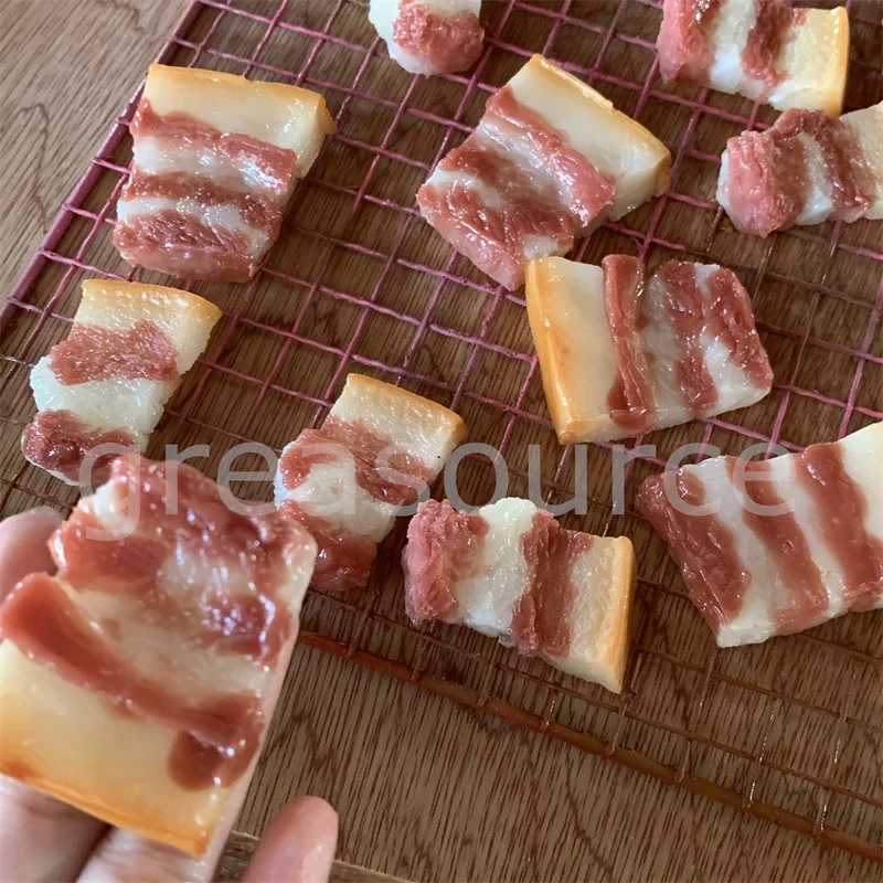 Pork Chunks Raw Pork Slice Model Display Freezer Kitchenware Decorative Props Exhibition Accessories DIY Fake Food Sales