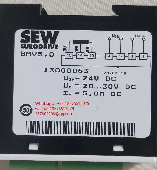 For SEW 13000063 Rectifier Block Module Bmv 5.0 New