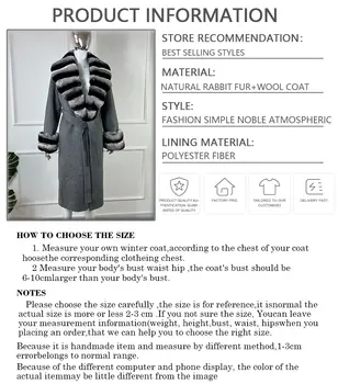 10 best sales Casaco com gola e punhos de pele - №1