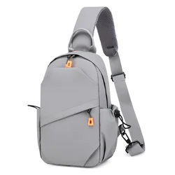 Large capacity breast bag men's messenger bag fashion fashion brand casual shoulder bag men's sports backpack