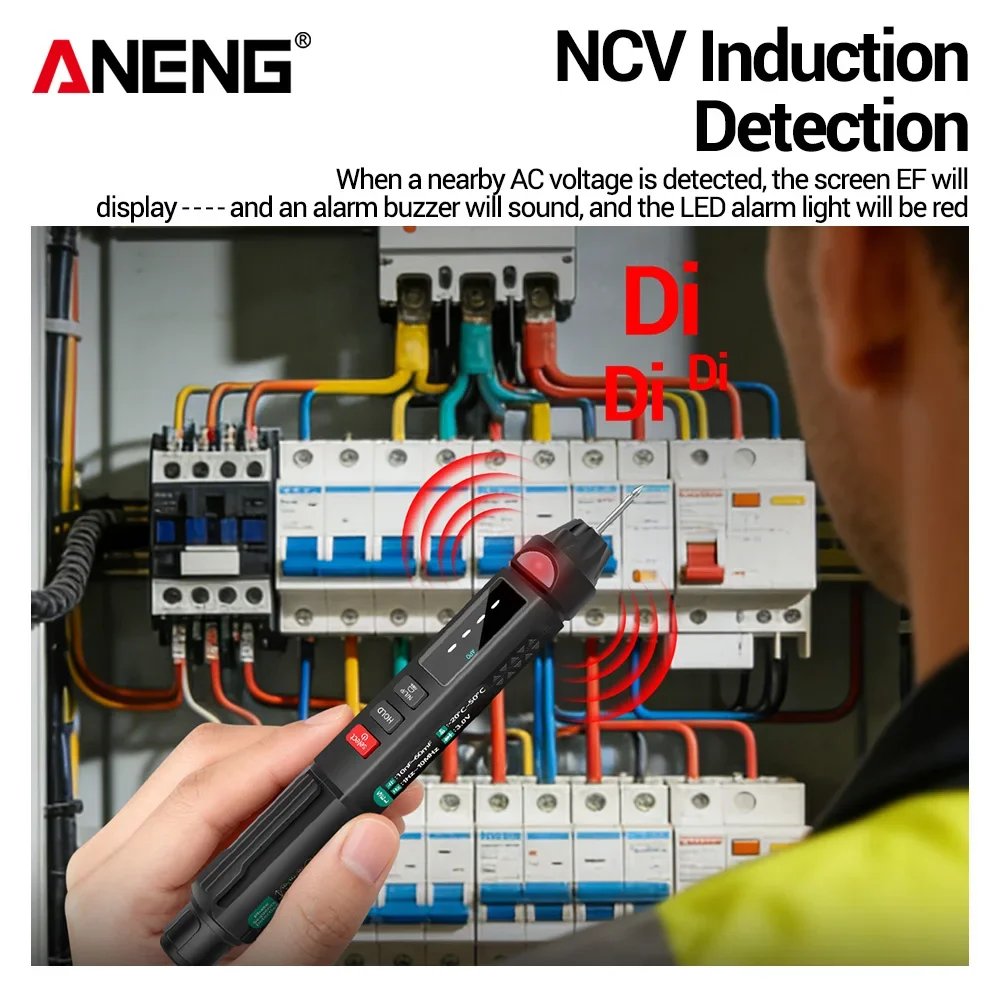 3 in 1 Multimeter Pen Smart NCV Induction Detection Removable Pen Tip 6000 Counts Resistance Multimetro Electrician ANENG A3008