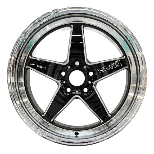 Hot-selling High Gloss Black 18*8.5J 5*120 Aluminum Alloy Forged Passenger Car Wheels High Gloss Black