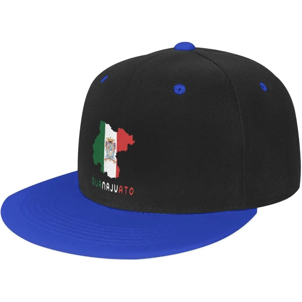 Guanajuato Mexico State Flag map hat Classic Baseball Cap Snapback Flat Bill hat Hip Hop Hats White