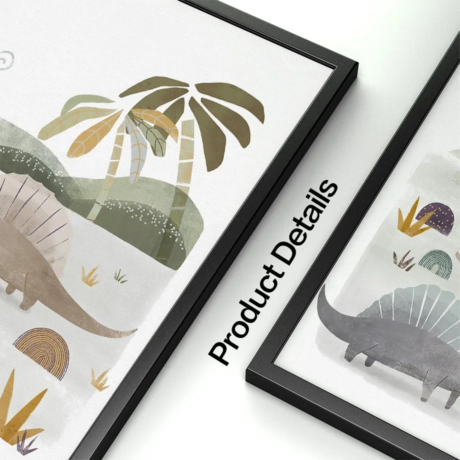 Dinosaur Brachiosaurus Tyrannosaurus Triceratops Wall Art Canvas Painting Nordic Posters And Prints Picture Baby Kids Room Decor