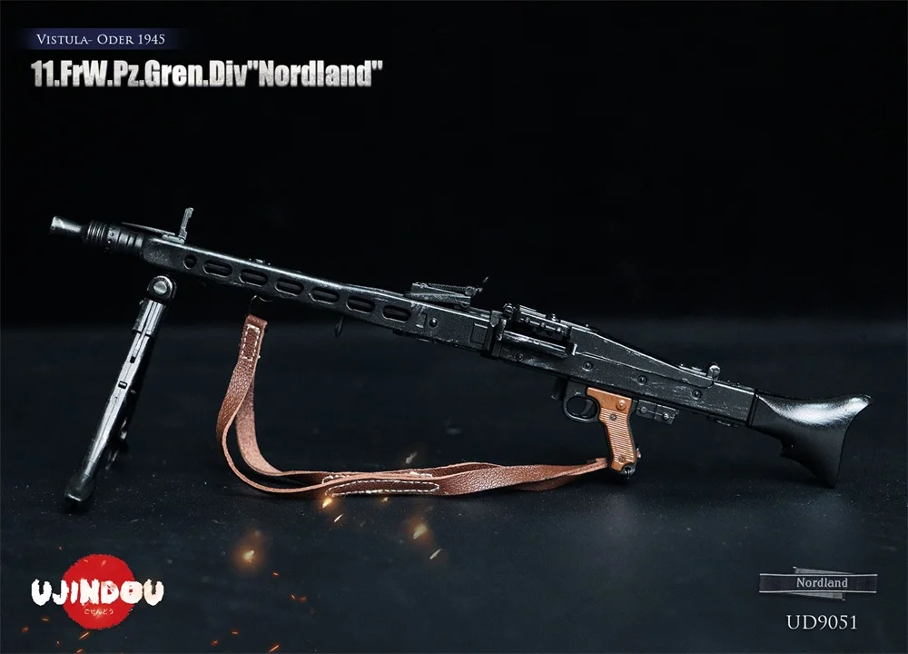 

1/6 UJINDOU UD9051 Male Doll Soldier Mini Toys Weapons Model MG42 Not Real Luger Leather Holster Repair Box Accessories For 12"