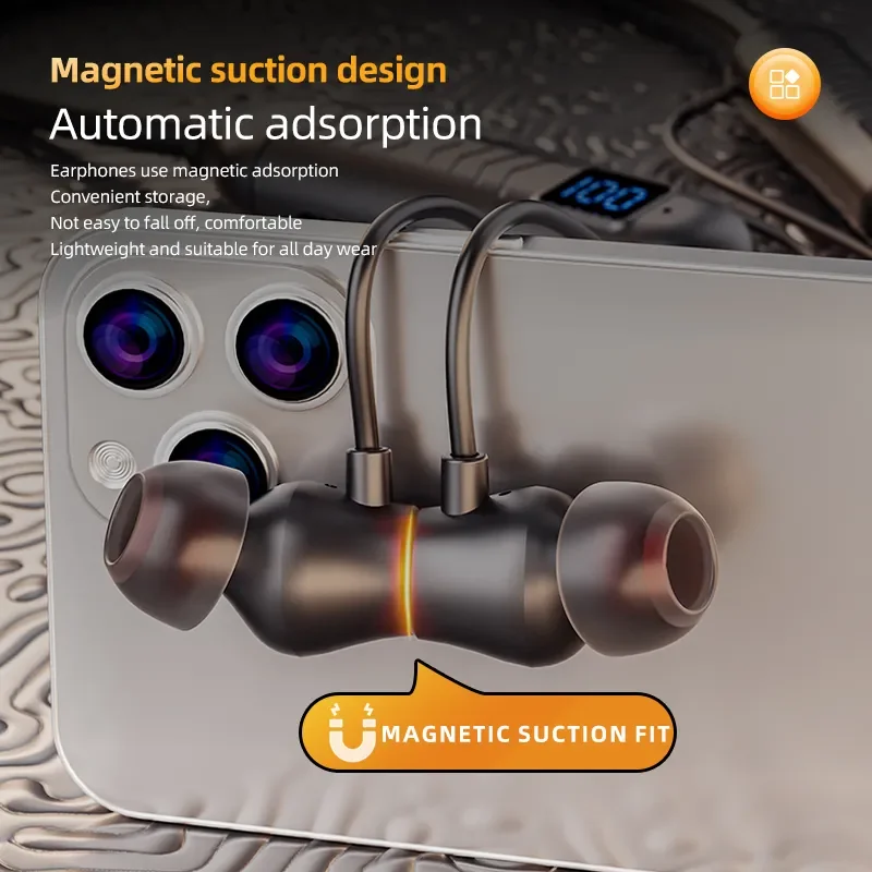 2023 Tai nghe BT không dây thực sự mới: Chất lượng cao, tuổi thọ cao, màn hình kỹ thuật số và phát lại thẻ nhớ có thể cắm!