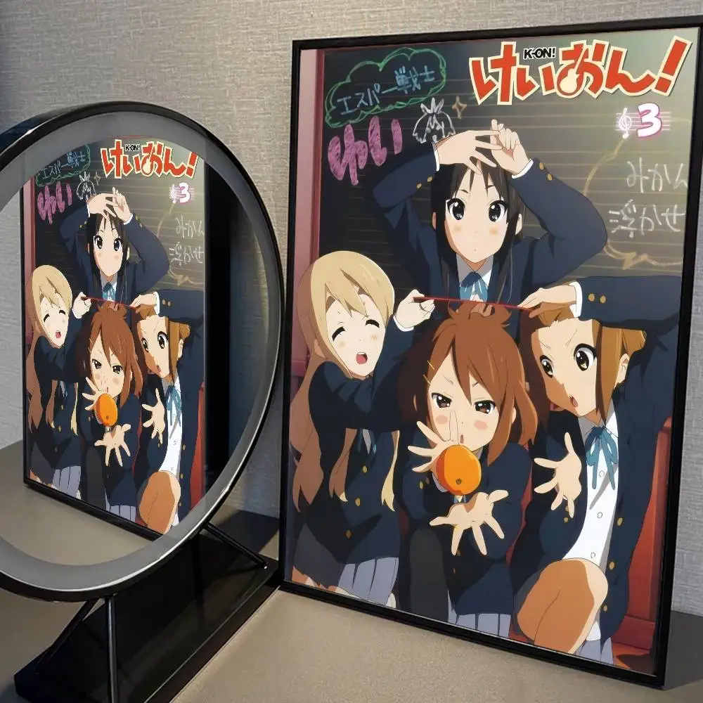 K-On أنيمي خمر الملصقات لزجة خمر غرفة المنزل بار مقهى ديكور Kawaii غرفة ديكور