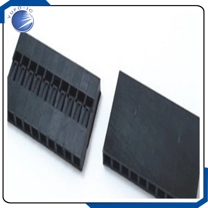 50PCS 1*10Pin Du pont 2.54MM 10P Dupont Connector 10Pin Dupont Plug 1X10PIN Shell Jumper Female