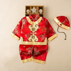 Infant Tang Suit New Year Clothes Spring and Autumn Auspicious Dragon Pattern Baby First Birthday Chinese Traditional Costume