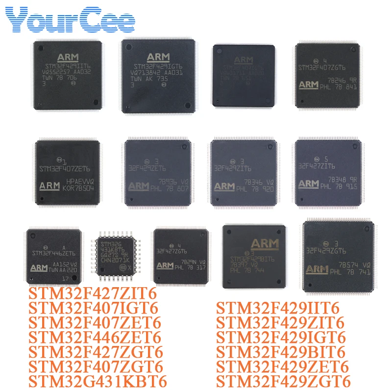 STM32F40 STM32F407IGT STM32F407IGT6 LQFP-176 32-bit Microcontroller-MCU Chip IC STM32F407ZGT6 STM32F429IGT6 STM32F407ZET6