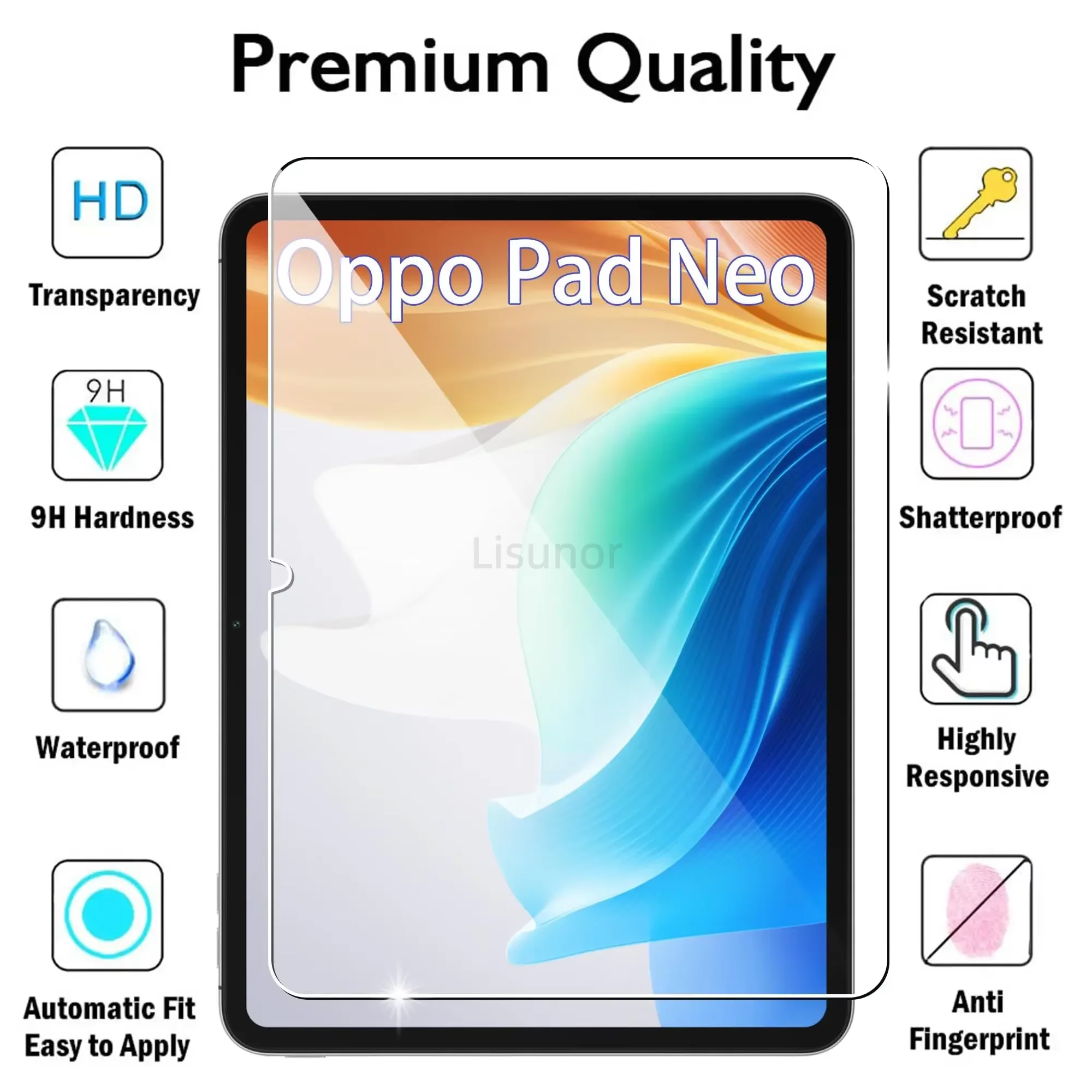 2 PCS 9H Tempered Glass Tablet Screen Protector For Oppo Pad Neo 11.4 Pad SE 11 Inch Anti-fingerprint Clear Protective Film