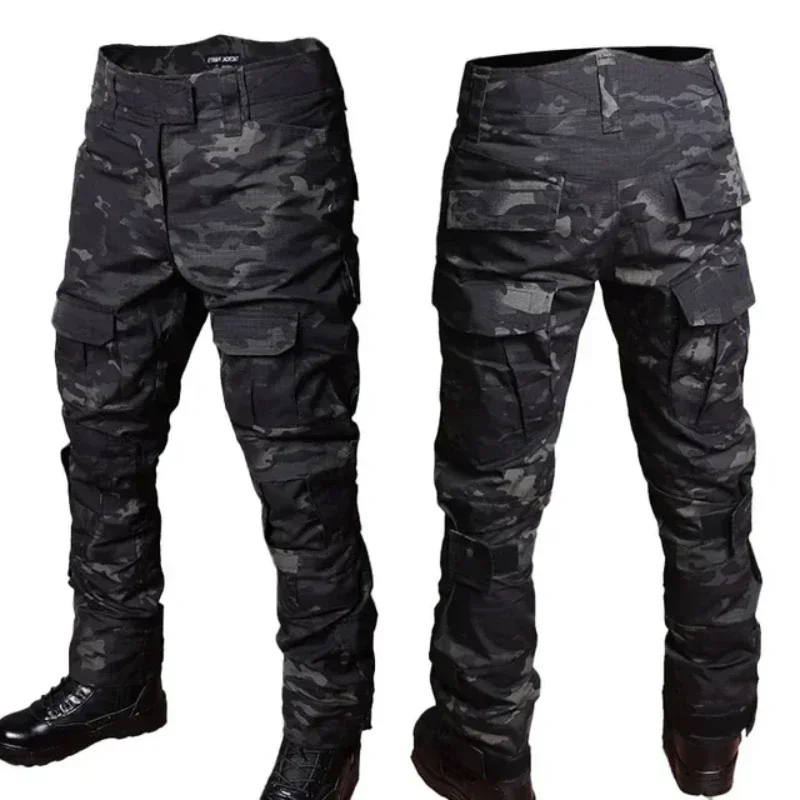 MCBK Tactical Suits Mens Combat Sets Military Uniform Milit Black Camo Hunting Clothes Shirt Trainning Airsoft Paintball Pants