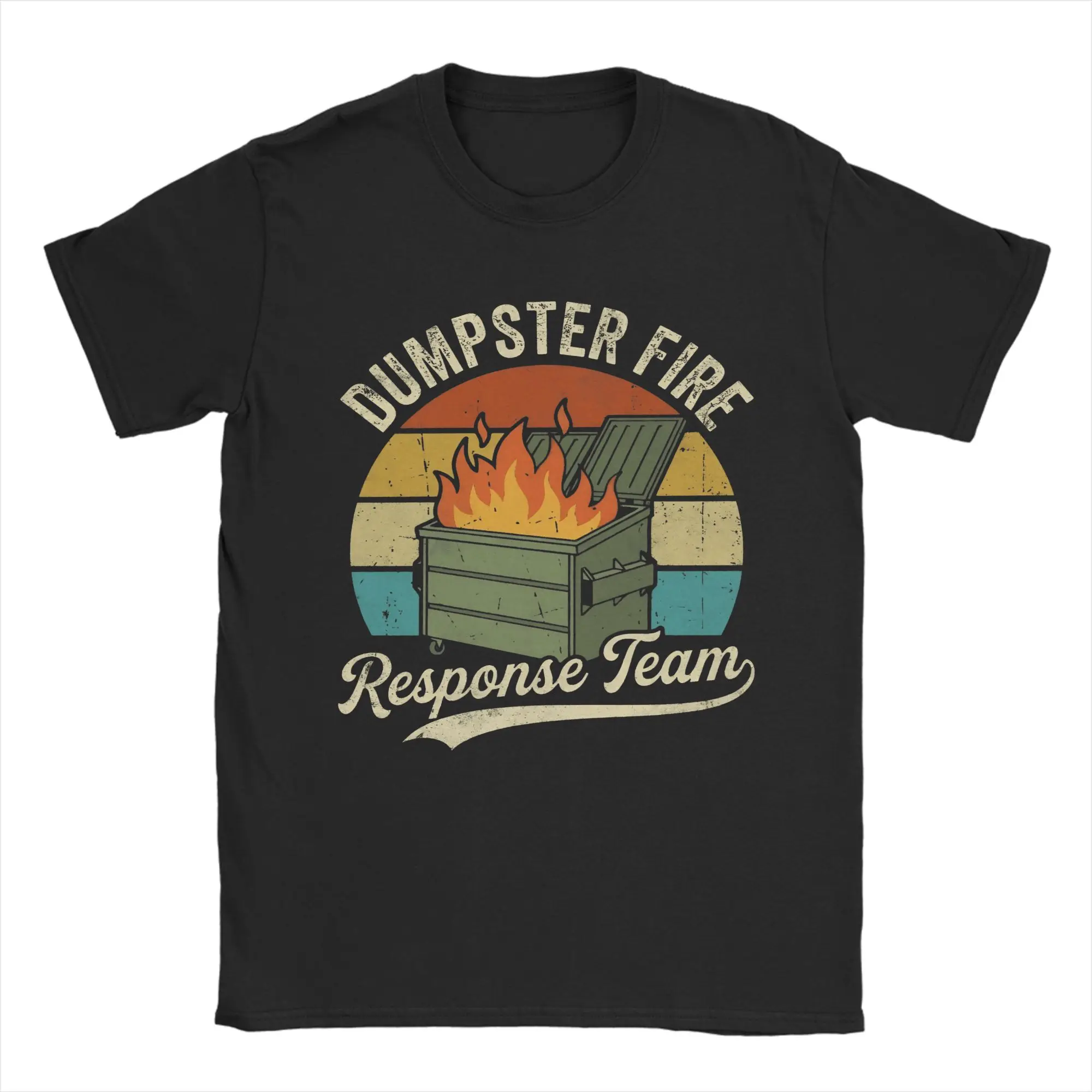 

Men's Dumpster Fire Response Team T Shirts Cotton Clothes Humorous Short Sleeve Round Collar Tee Shirt 4XL 5XL 6XL T-Shirts
