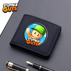 Stumble Guys Short Wallet Coin Wallets Cartoon Wallet Cute Card Holders Hasp Multi-card Slot Children Coin Purse Birthday Gifts