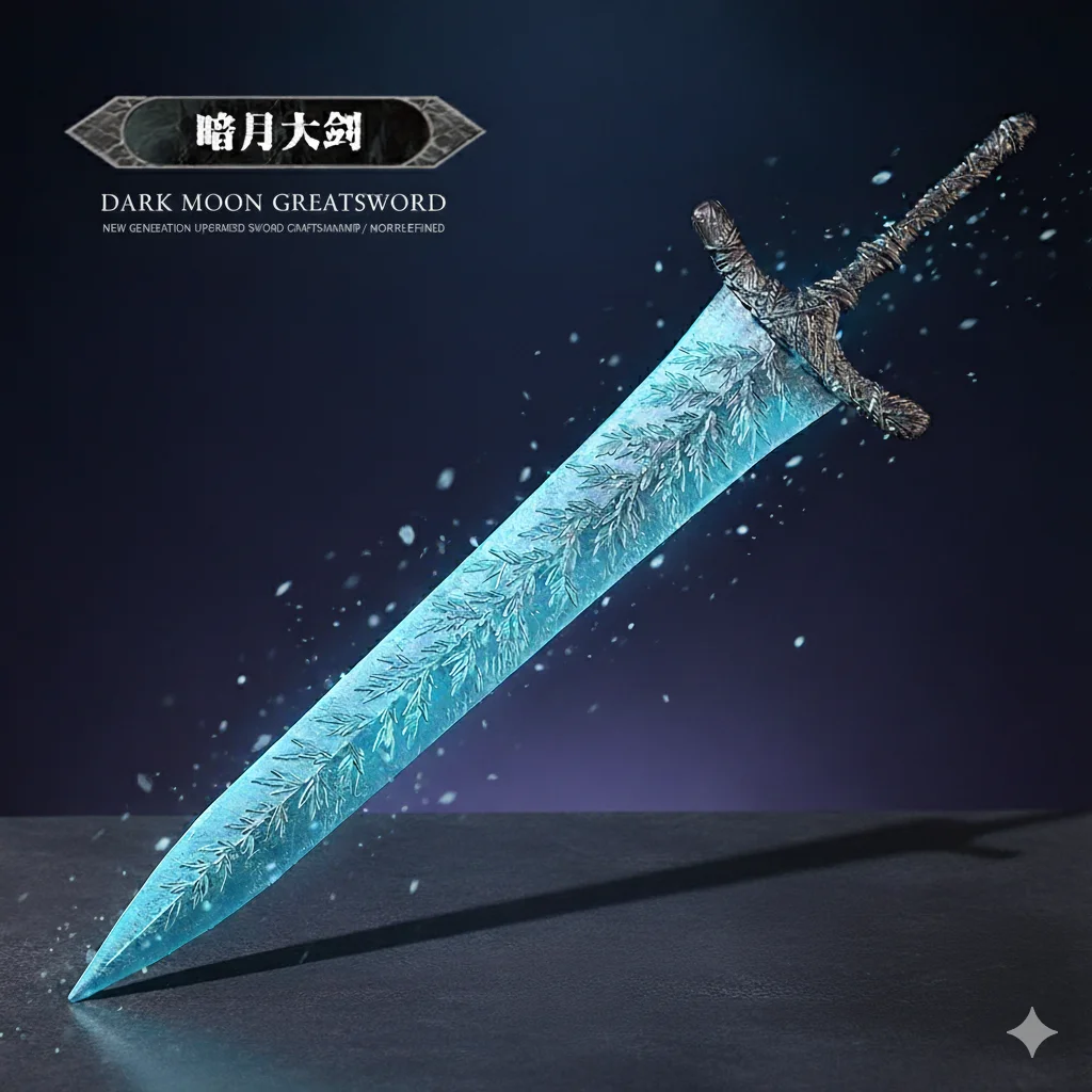 

Реплика жирного слота Ranni's Dark Moon, кристаллическое лезвие лунного света, подарок фанату Age of Stars, коллекционная модель фэнтези RPG