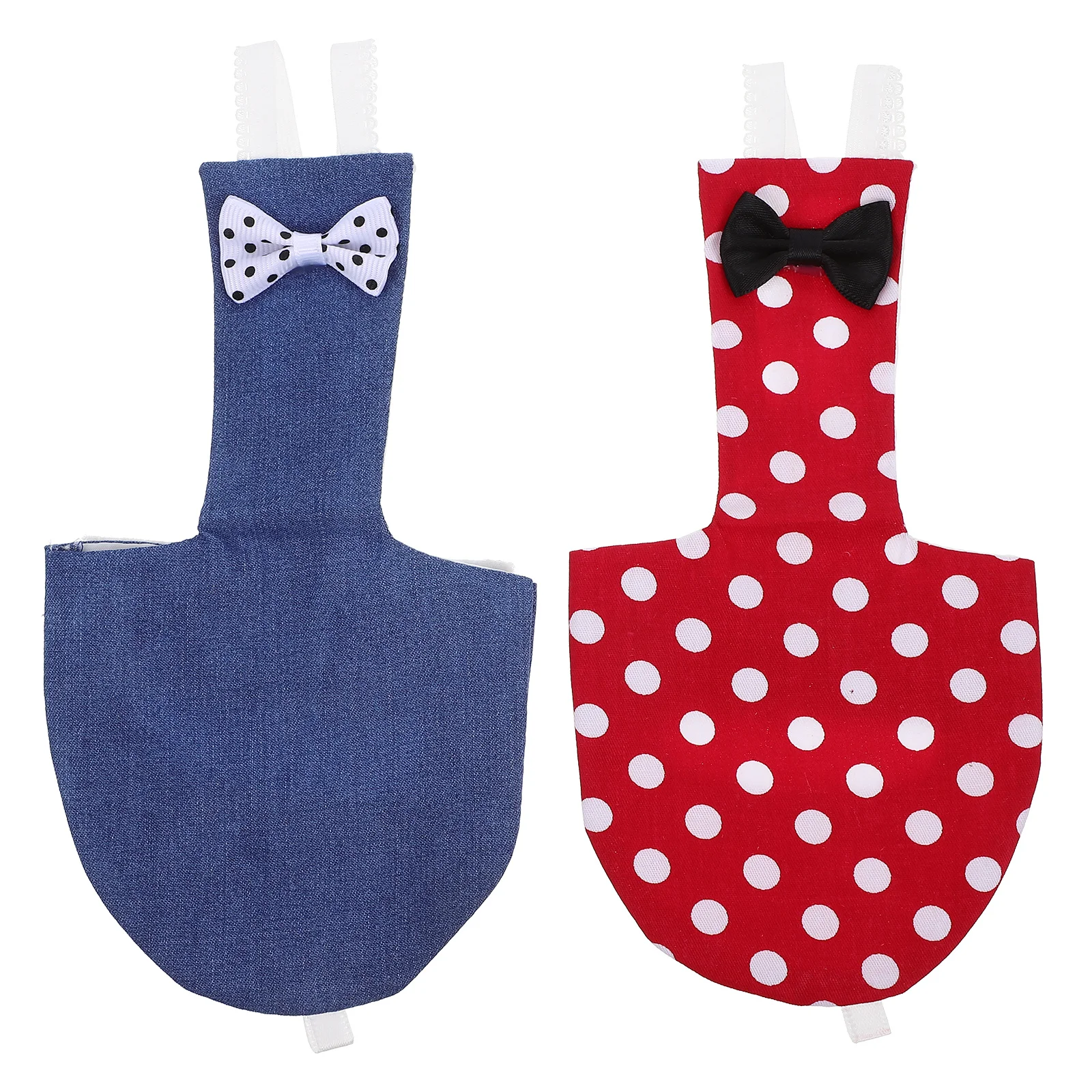 

2pcs Parrot Diaper Bowknot Design Washable Reusable For Cockatiel Parakeet Pigeon Bird Flight Suit Pet Diaper Clothing Accessory