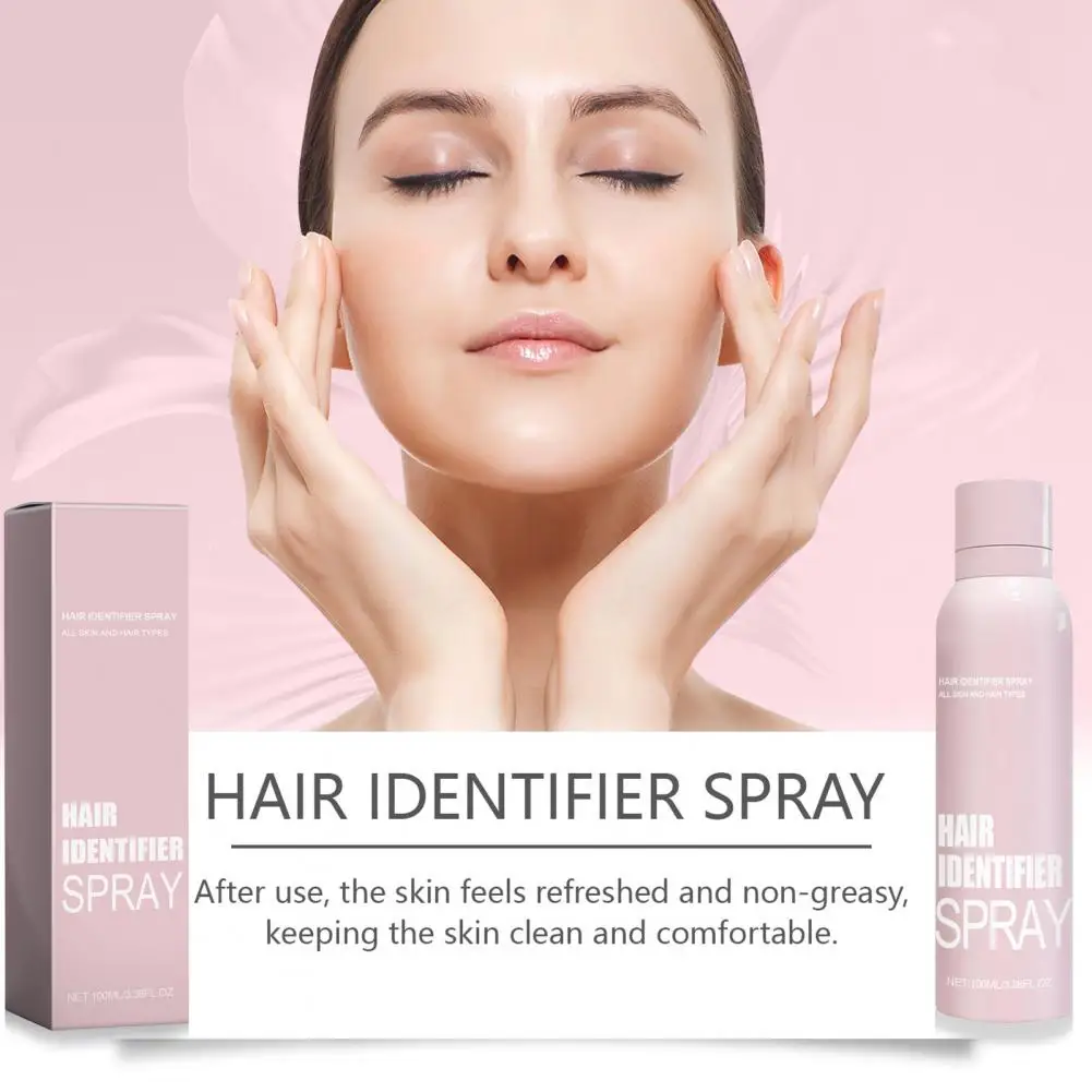 

Hair Identifying Spray All-natural Hair Identifier Spray for Face Shaving Dermaplaning Plant Extracts Moisturizing Care