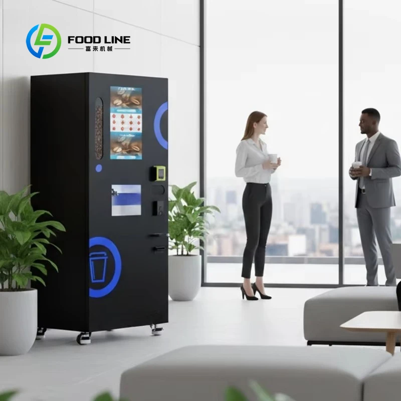 Customized Coffee and Juice Vending Machine Automatic Hot Cold Freshly Ground Coffee Vending Machine Commercial Use