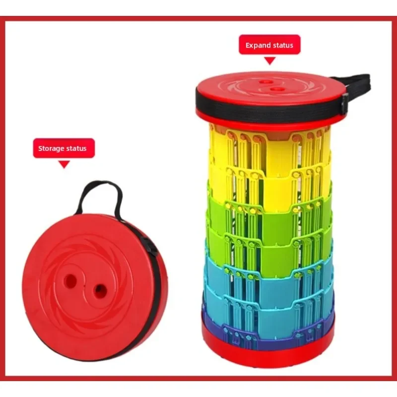 Hot-selling folding stools, portable telescopic stools, queuing fishing stools, outdoor camping and travel portable chairs image 5
