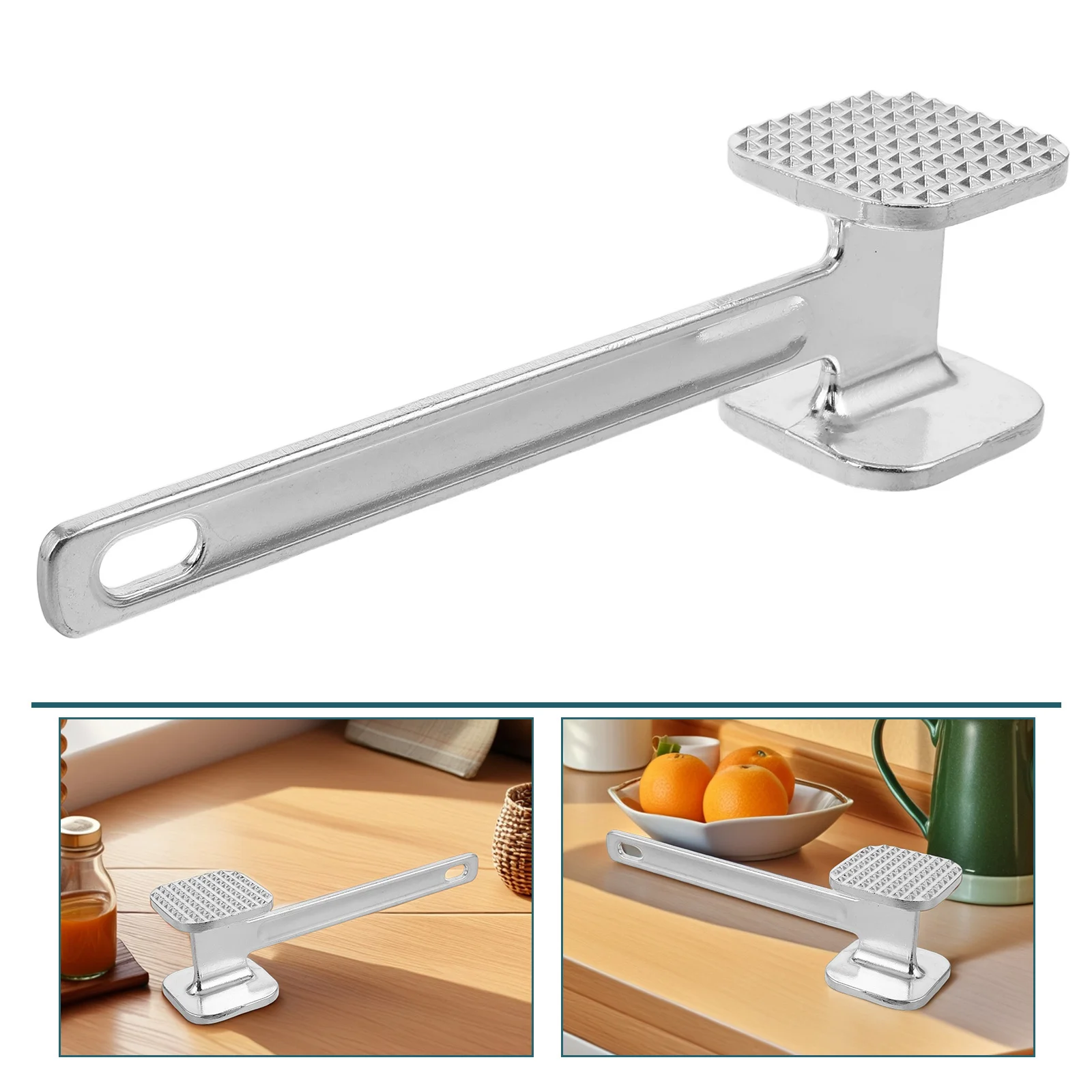 

Meat Tenderizer Hammer Aluminum Alloy Dual Side For Beef Chicken Pork Steak Kitchen Mallet Poultry Tenderizing Pounder