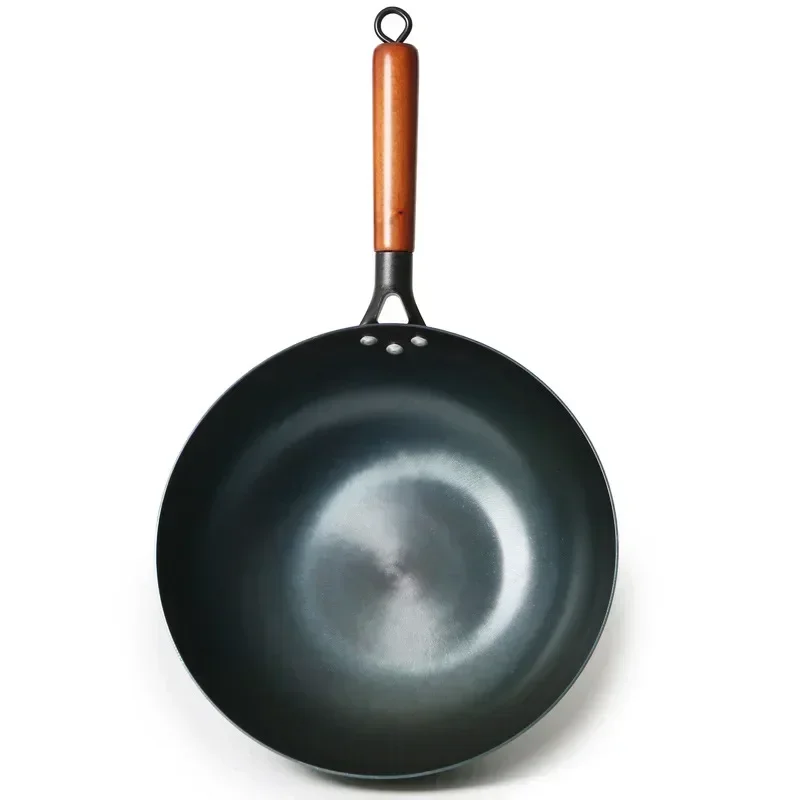 

Высококачественная кастрюля, железный вок, традиционный железный вок ручной работы, сковорода с антипригарным покрытием, индукционная и газовая плита, посуда