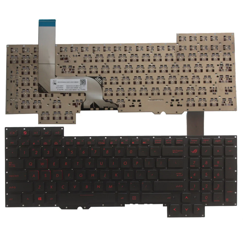 US laptop keyboard For Asus G751 G751JM G751JT G751JY 0KNB0-E601RU00 ASM14C33SUJ442 english keyboard