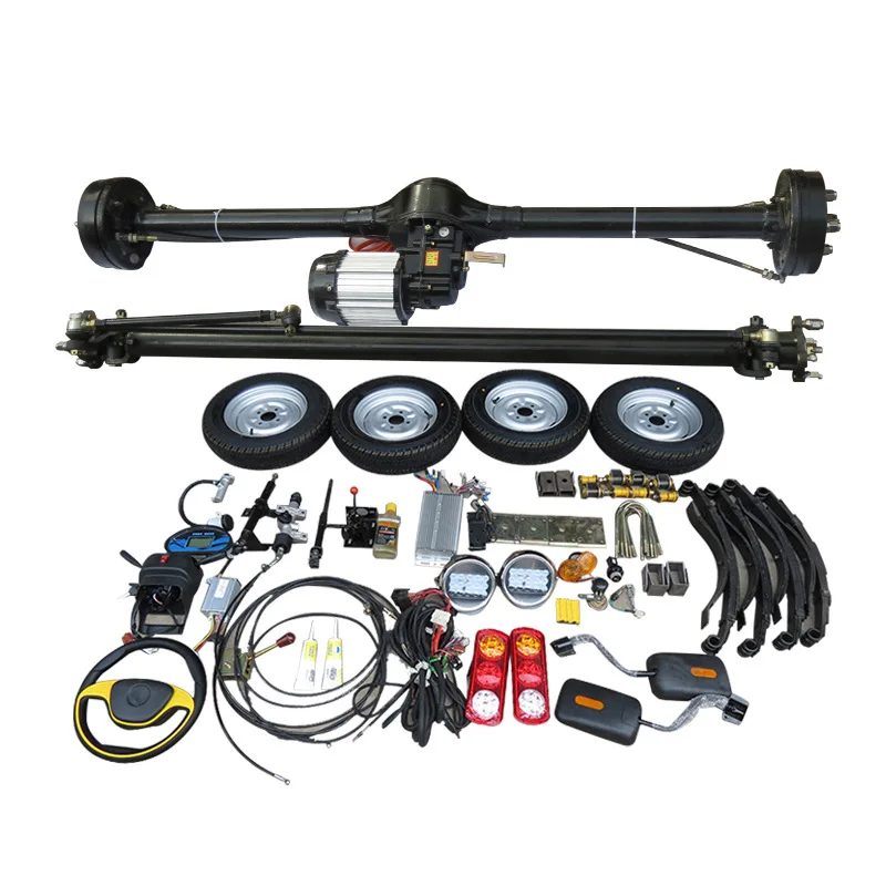 Electric four-wheeler front axle oil brake disc brake rear axle frame chassis accessories