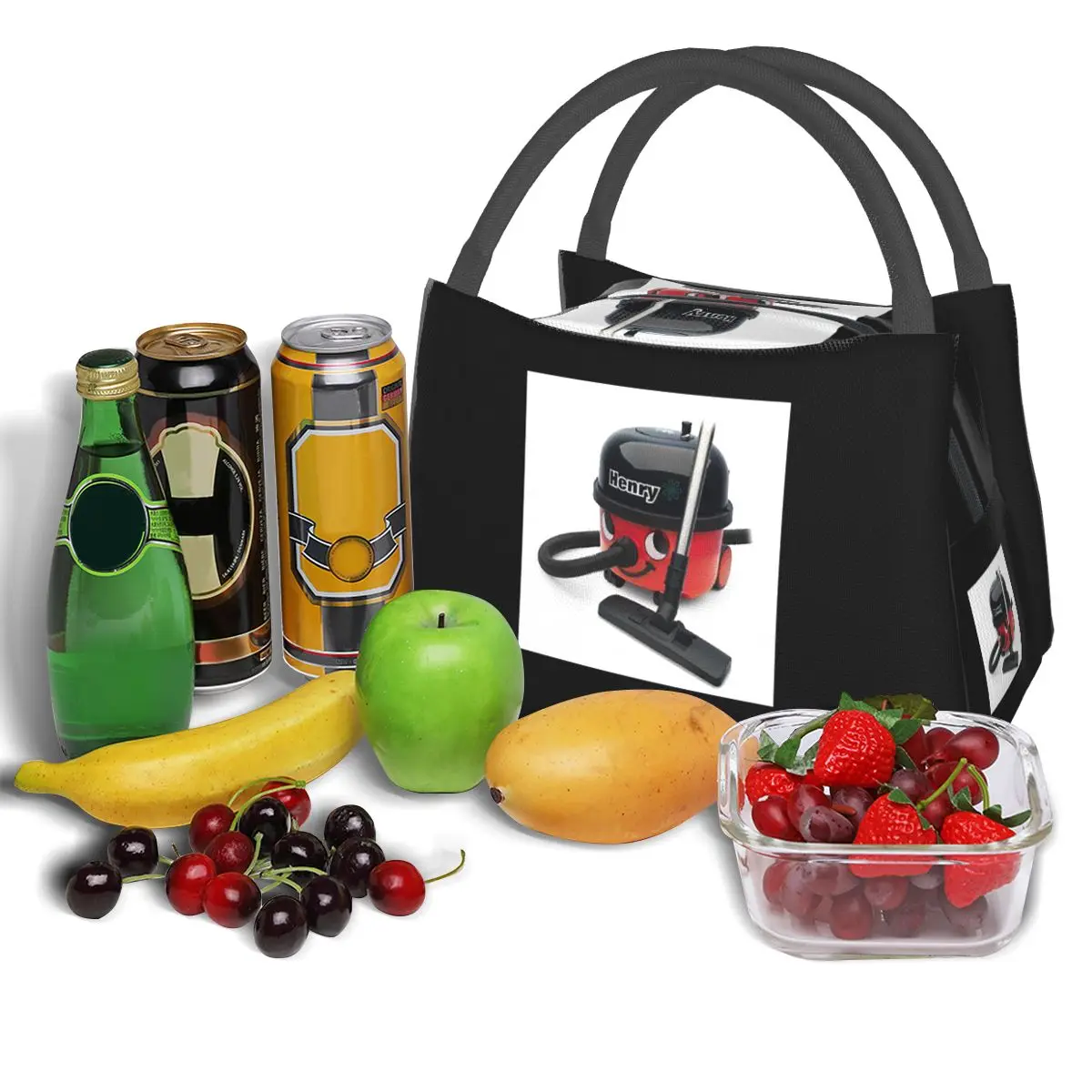 Henry Hoover Tas Makan Siang Kotak Bento Terisolasi Tas Makan Siang Portabel Tas Piknik Tas Pendingin Termal untuk Wanita Gadis Kantor