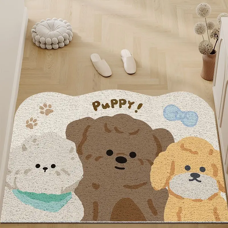 Entrance door wire circle floor mat, door foot mat, household earth rubbing carpet, entrance door mat, resistant to dirt