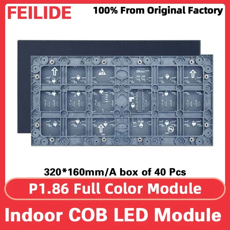 Modulo COB per parete video a colori con pannello LED P1.86 adatto per schermi display a LED per interni e animazione LED con display pixel