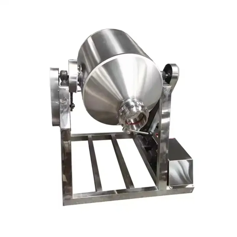 New Design Small Powder Mixing Machine Manual Rotary Drum Powder Mixer U Powder Mixing Machine