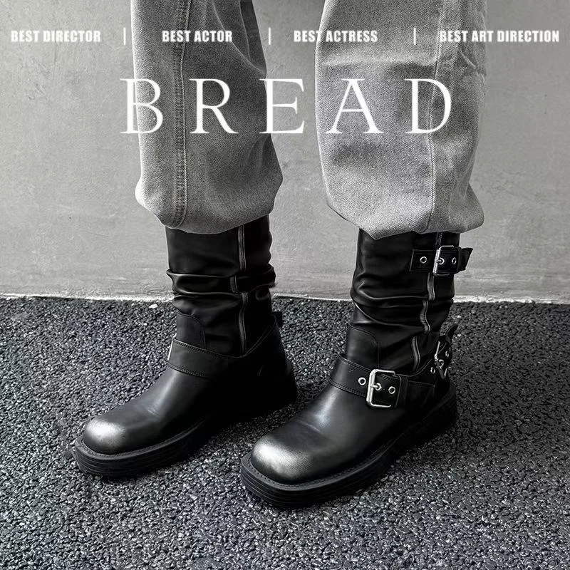 

2026 осенне-зимние женские ботильоны 22-25 см, цвет кисти, коровья замша/воловья кожа, круглый носок, пряжка ремня, сапоги в стиле вестерн, нагровые сапоги