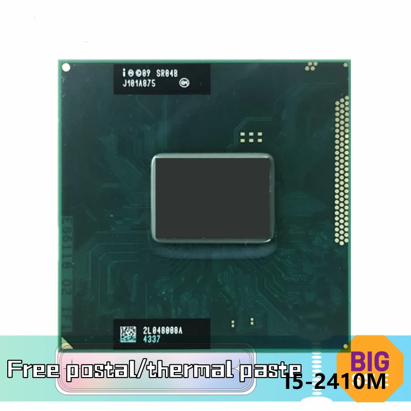

Core i5-2410M i5 2410M SR04B 2,3 GHz процессор для ноутбука 3M 35W Socket G2 / rPGA988B