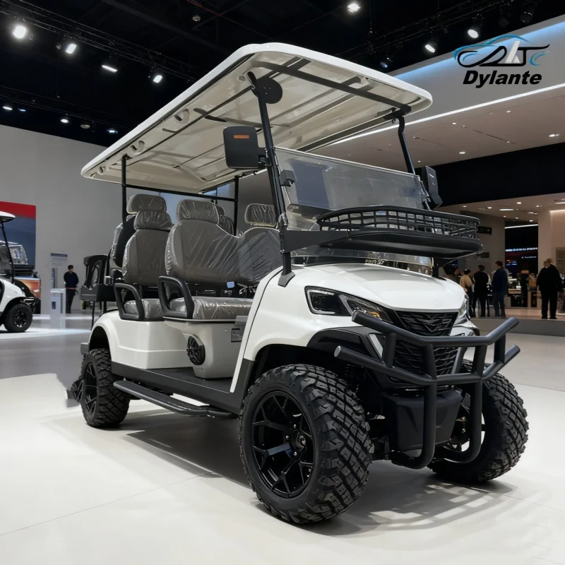 نموذج جديد E نمط مصنع الشارع القانوني 2 4 مقاعد معدن الصلب البلاستيك نادي سيارة عربات التي تجرها الدواب سكوتر عالية السرعة تتحرك عربة جولف كهربائية #5