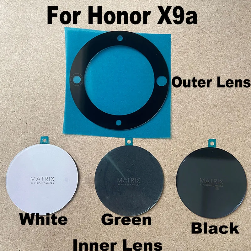 New For Huawei Honor X9a Back Camera Glass Lens Rear Camera Glass With Adhesive Sticker Glue RMO-NX1