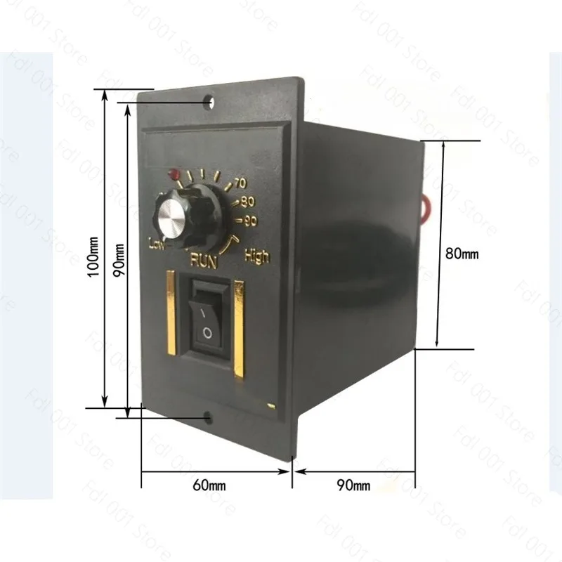

AC 220V 50Hz 15-400W Motor Speed Controller Digital Adjustable Stepless Motor Speed Controller 0-1450Rpm
