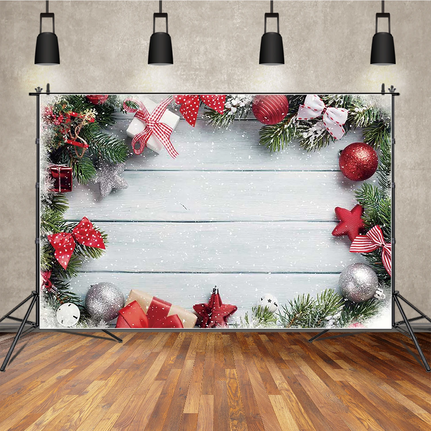 MOON.QG Board Plank Christmas Backgrounds Product Shoot Wood Wooden Photography Backdrop Custom Photocall Photozone Birthday