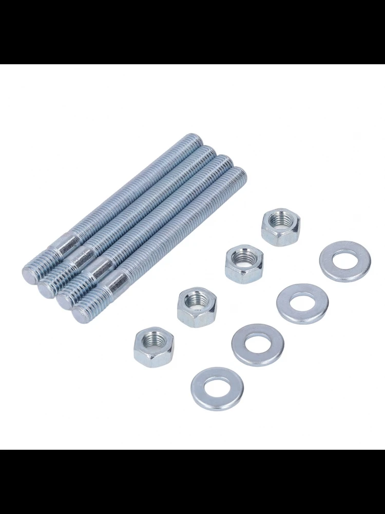 Jeu de goujons de carburateur 3,5 pouces, Kit de goujons de montage de carburateur en métal avec entretoises pour collecteur d'admission à filetage 5/16 pouces, nouveau