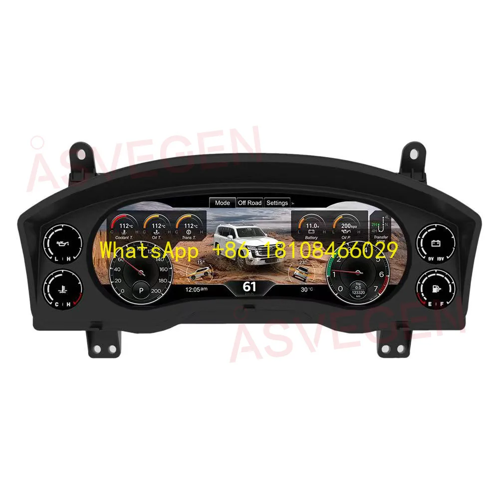 

Новое поступление 12,3-дюймовый автомобильный ЖК-дисплей с цифровым кластером, панель спидометра для Toyota Land Cruiser LC200 2008-2020