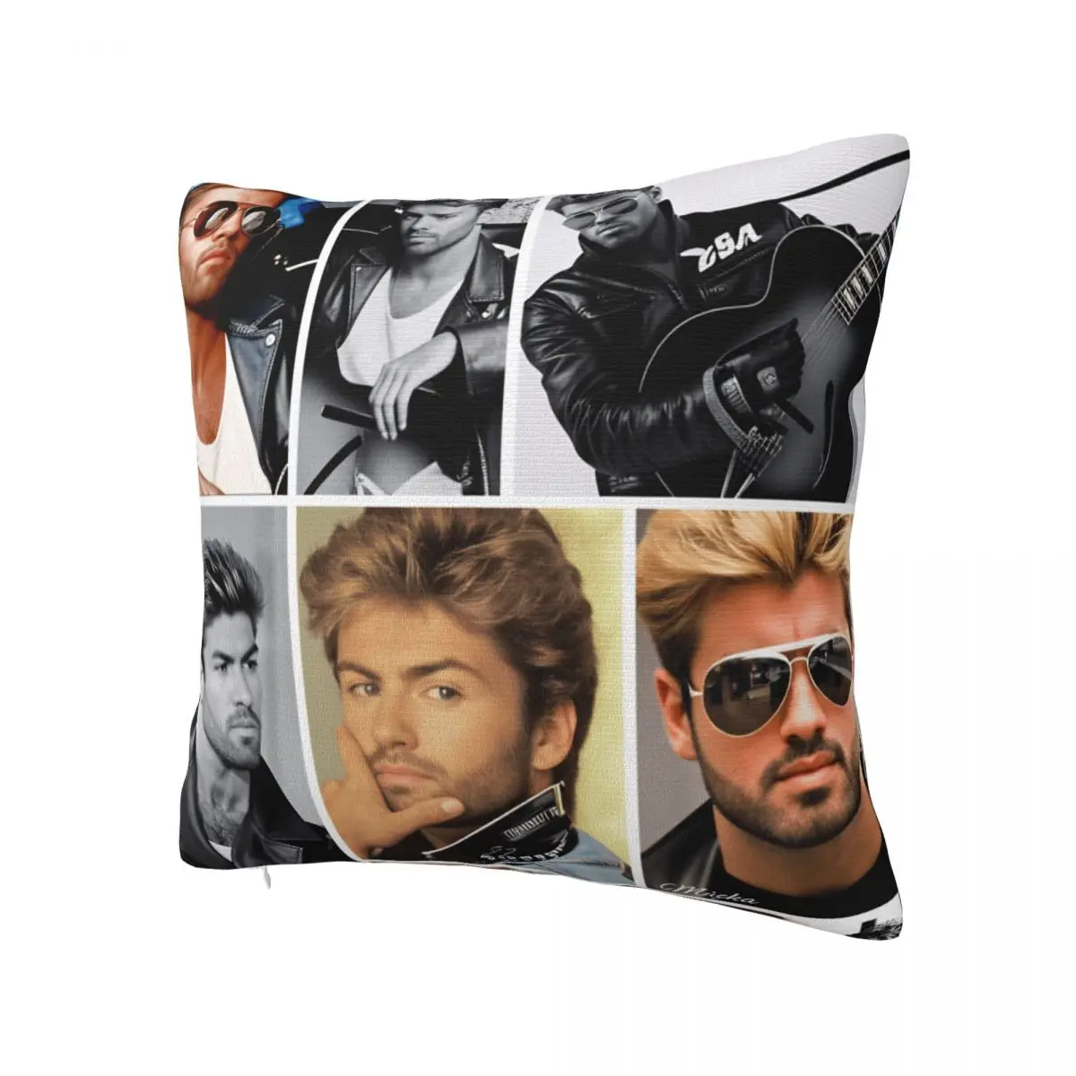 Pillow Case George Michael British Singer Square Pillow Cover Cute Funny Cushion Cover Pillowcases For Sofa Bedroom Home Decor
