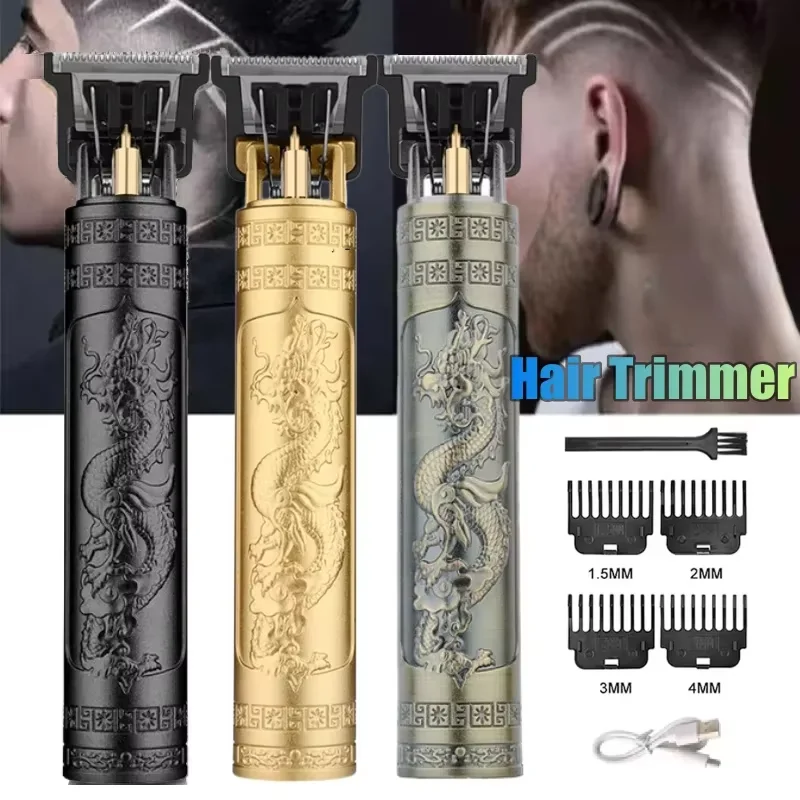 

Retro T9 Clipper Rechargeable Men's Shaver USB Electric Trimmer Clipper Pro Precision Clipper Men's Care