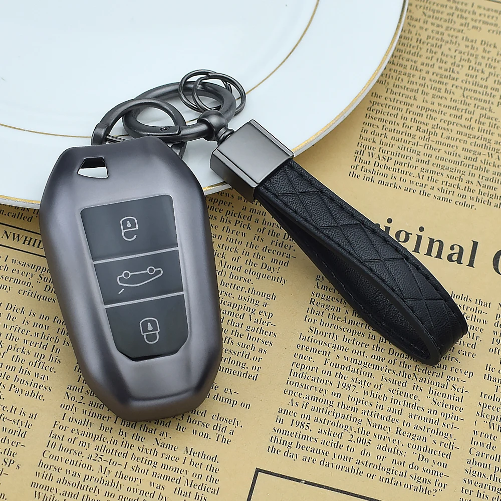 TPU Car Key Case for Peugeot 208 308 T9 508 2008 for Citroen C4 for Opel Corsa Crossland X Remote Cover Auto Accessories