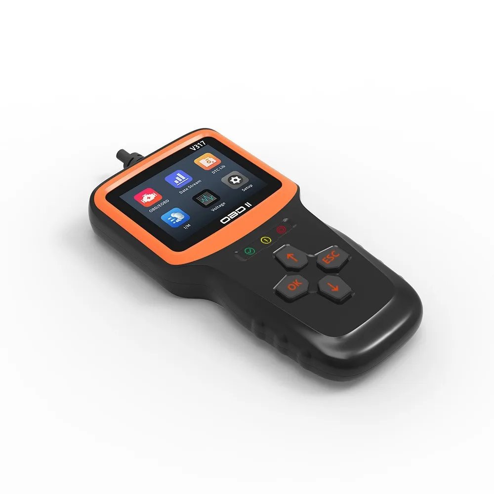 قارئ رمز السيارة V317 أداة كشف خطأ السيارة متعدد اللغات Obd2 #3