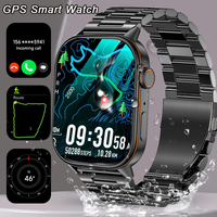 New men's and women's smartwatch BT call AI voice Compass Outdoor sports fitness tracker GPS sports health monitoring smartwatch
