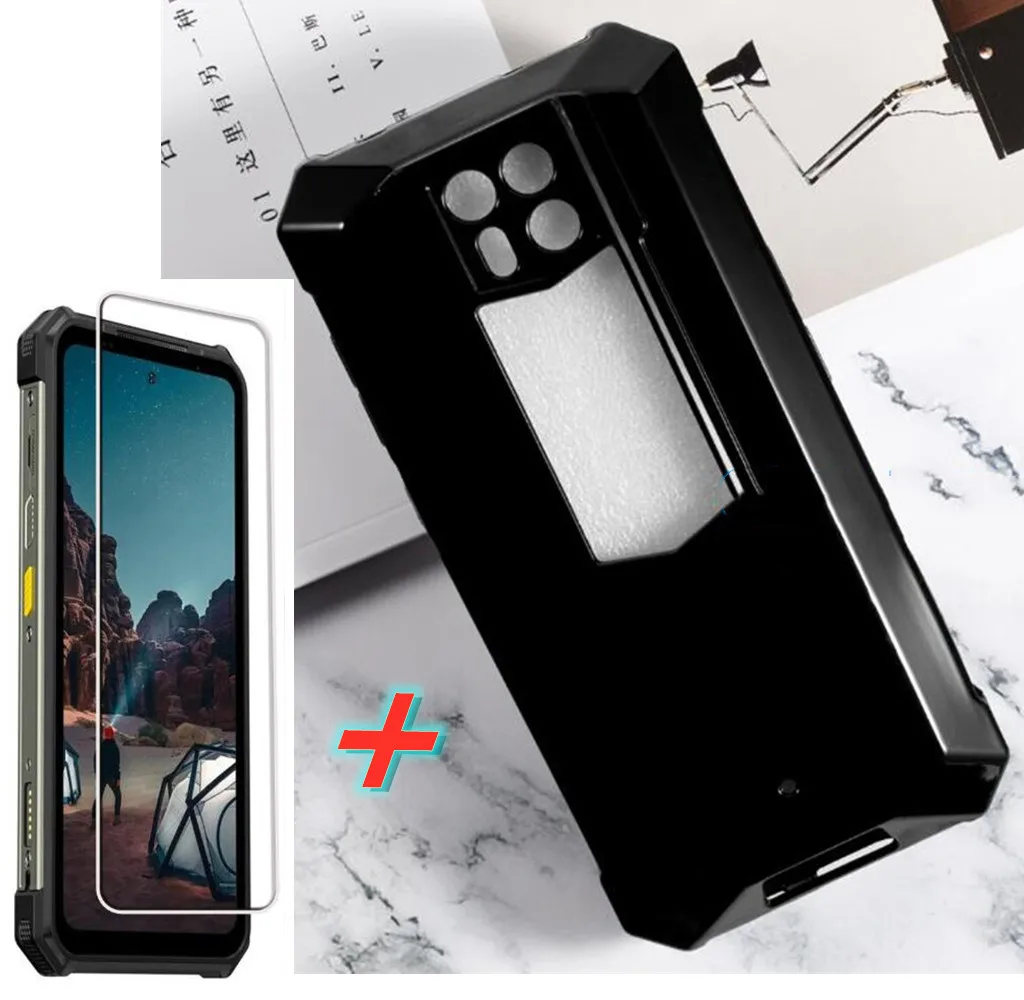 Soft TPU Transparent Phone Case For Ulefone Armor 24 Armor24 Silicone Caso Tempered Glass On Ulefone Armor 24 Screen Protector