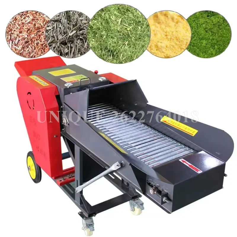 Electric Silage Agricultural And Fodder Chaff Cutter Machine Hay Straw Forage Chopper Animal Feed Milling Crushing Machine