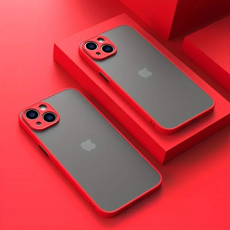 Luxuriöse, durchscheinende Schutzhülle für iPhone 17, 16, 15, 14, 13 Pro Max, stoßfeste Bumper-Hülle für iPhone 17 Pro Max, matte Abdeckung. – Detail 6